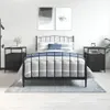vidaXL Nachttische 2 Stk. Schwarz 44x45x60 cm Holzwerkstoff Produktbild-Vorschau 1
