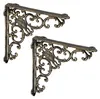 4 x Regalwinkel antik, Regalträger Gusseisen, Barocke Produktbild-Vorschau 1