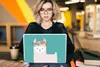 MuchoWow® Laptop Aufkleber Sticker Cover Lama - Wolle - Produktbild-Vorschau 5