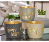 Gilde Windlicht, "Glücksmoment", Schriftzug, Metall, beige, Produktbild-Vorschau 2