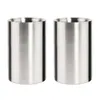 2x Weinkühler Edelstahl doppelwandig Höhe 19 cm Ø 12,2 cm Produktbild-Vorschau 1