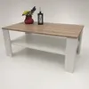 Möbel SD Couchtisch Bea Sonoma Eiche hell Sägerau - Weiß Produktbild-Vorschau 1