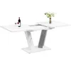 Ausziehtisch mit Marmorplatte 120-160x80x76 cm - Produktbild-Vorschau 11