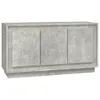 vidaXL Sideboard gris béton 102x35x55 cm Bois composite Voir les images du produit 2