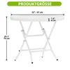Balconera 80 cm Gartentisch Klapptisch Balkontisch Produktbild-Vorschau 2