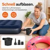 Camping Luftpumpe elektrisch 110–240V, tragbare Pumpe für Produktbild-Vorschau 2