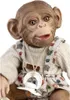 MuÑecas Guca Affenbaby Wiedergeborener Stoffkörper 32 Cm Produktbild-Vorschau 3
