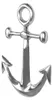 FineBuy Anker Wanddeko Aluminium 62x40 cm Maritime Produktbild-Vorschau 5