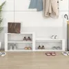 vidaXL Scarpiera bianca lucida 150x35x45 cm materiale a Anteprima dell’immagine prodotto 3