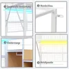 A collage of four close-up images highlighting features of a white bunk bed. Náhled obrázku produktu