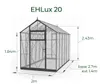 Serra in Vetro EcoSlider 2,0 × 2,7 m – Struttura in Metallo Anteprima dell’immagine prodotto 4