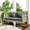Merax Hollywoodschaukel aus Polyrattan, 2-Sitzer Produktbild-Vorschau 1