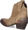 Lazamani Damen Westernstiefelette Hellbraun Rauleder Größe: Produktbild-Vorschau 3