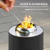 Outsunny Feuerschale Ø16x25cm Edelstahl Feuerstelle mit Produktbild-Vorschau 6