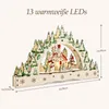 Salcar Houten kerstdorp, 3D lichtboog, 32 cm met 13 Productafbeelding-voorbeeld 6