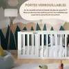 Crazy Pine Lit d'enfant 140x190 cm - Blanc - Lit au sol Voir les images du produit 3