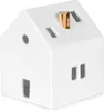 Räder Lichthaus goldener Schornstein 8x8x10,5cm Produktbild-Vorschau 1