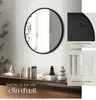 Miroir mural rond FIONA avec cadre en aluminium - 60 cm Voir les images du produit 4