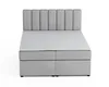 Boxspringbett ROCK 160x200 Velour Hellgrau  H4 Produktbild-Vorschau 3