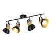 ZMH reflektor sufitowy vintage czarna lampa sufitowa 4 Podgląd zdjęcia produktu 9