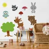Muralo Nástěnná samolepka Lesní zvířata Strom a Sunshine 75 Náhled obrázku produktu 3