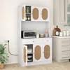 KOMFOTTEU 180 cm Wysoka szafka z stacją ładującą, szafka Podgląd zdjęcia produktu 7
