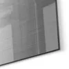 DEQORI Küchenrückwand Glas 60x60 cm 'Gebürstetes Aluminium' Produktbild-Vorschau 5