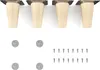 4x sossai Holzfüße rund - gerade Ausführung 8cm Buche Produktbild-Vorschau 1