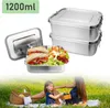 Yakimz Edelstahl Brotdose,Nachhaltige Lunchbox für Büro Produktbild-Vorschau 1