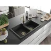 Mexen Tomas 2-Becken-Granitspüle mit Mischbatterie Carla, Produktbild-Vorschau 2