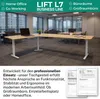 Albatros LIFT L7W Rám pro rohový stůl Výškově nastavitelný Náhled obrázku produktu 5