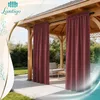 Lantigo Vonkajšia záclona Bordová 155x210 cm vodoodolný | Náhľad obrázku produktu 8