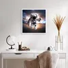 Poster - Poster ohne Rahmen - Astronaut Erde Raum - 60x60 Produktbild-Vorschau 5