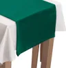 Zamatový behúň na stôl 40x180 cm tmavozelený zelený Náhľad obrázku produktu 4