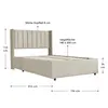 Juskys Polsterbett Savona 140x200 cm - Bett mit Stauraum, Produktbild-Vorschau 22
