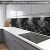 Küchenrückwand Marmor Schwarz Steinoptik 60x400 cm Produktbild-Vorschau 4