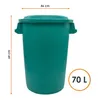 Universaltonne 70 Liter - grün Produktbild-Vorschau 2