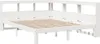 vidaXL Lit en bois massif avec étagère sans matelas blanc Voir les images du produit 4