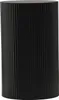 A black cylindrical table with vertical ribbed texture. Anteprima dell’immagine prodotto