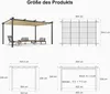 PURPLE LEAF Aluminium Pergola 3.65 x 4.85 m Wasserdicht Produktbild-Vorschau 8