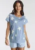 Vivance Dreams Shorty 4 -teilig hellblau-marine- Sterne Produktbild-Vorschau 3