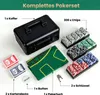 DREAMADE Pokerkoffer mit 300 Pokerchips & Spielmatte & Produktbild-Vorschau 3