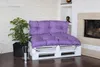 Coussins de palette violet|Assiette 120x80 + dossier Voir les images du produit 9
