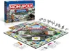 A Monopoly board game set, including the box, board, cards, and game pieces, displayed on a white background. Produktbild-Vorschau