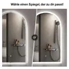 Radelldar LED Badezimmerspiegel Bogenform und 3 Farben Produktbild-Vorschau 6