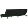 Schlafsofa 2-Sitzer mit 2 Kissen Dunkelgrün Samt 375809 Produktbild-Vorschau 9