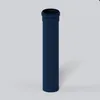 A single dark blue pipe standing upright against a plain light gray background. Produktbild-Vorschau