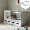 Babybett Kinderbett 70x140 cm mit Schublade Umbaubares Produktbild-Vorschau 1