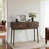 Schreibtisch Walnuss 100x35x80 cm Century Modern Produktbild-Vorschau 4