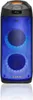 A Blaupunkt Bluetooth Karaoke Lautsprecher PB06DB speaker with blue LED lights. Produktbild-Vorschau